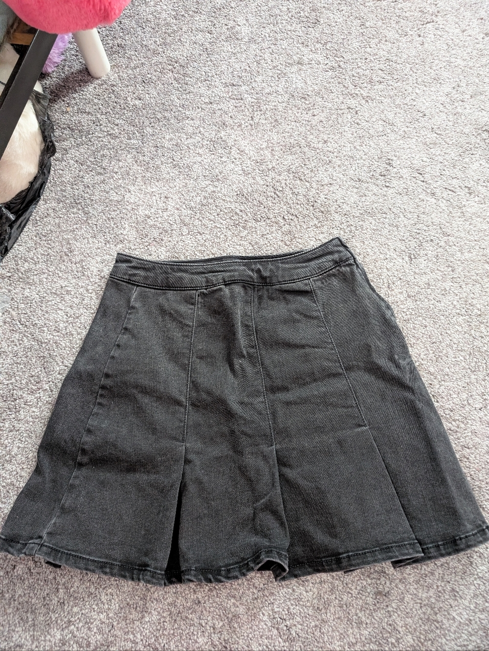 SO High Rise Denim Tennis Skirt